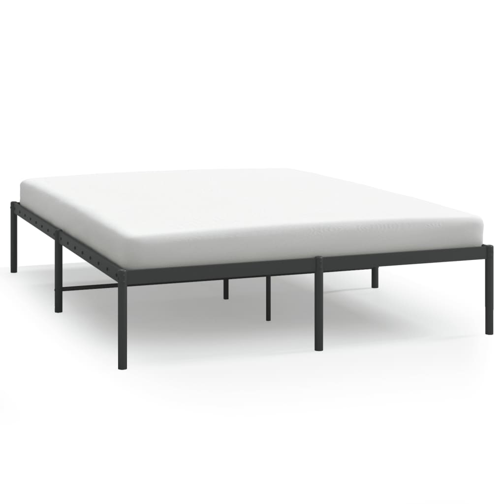8720845720902_a_en_hd_1 vidaXL Metal Bed Frame without Mattress Black 150x200 cm - Image 2
