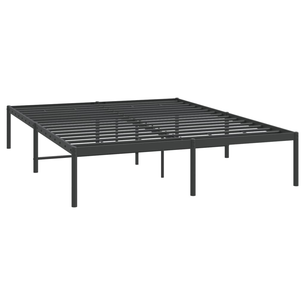 8720845720902_g_en_hd_1 vidaXL Metal Bed Frame without Mattress Black 150x200 cm - Image 3
