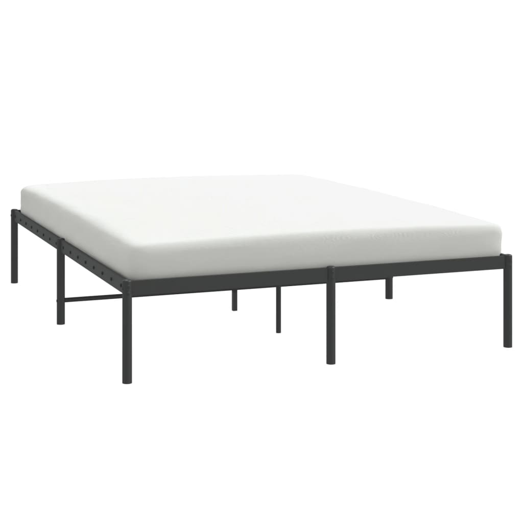 8720845720902_g_en_hd_2 vidaXL Metal Bed Frame without Mattress Black 150x200 cm - Image 4