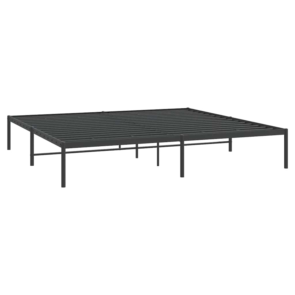 8720845720926_g_en_hd_1 vidaXL Metal Bed Frame without Mattress Black 183x203 cm King - Image 3