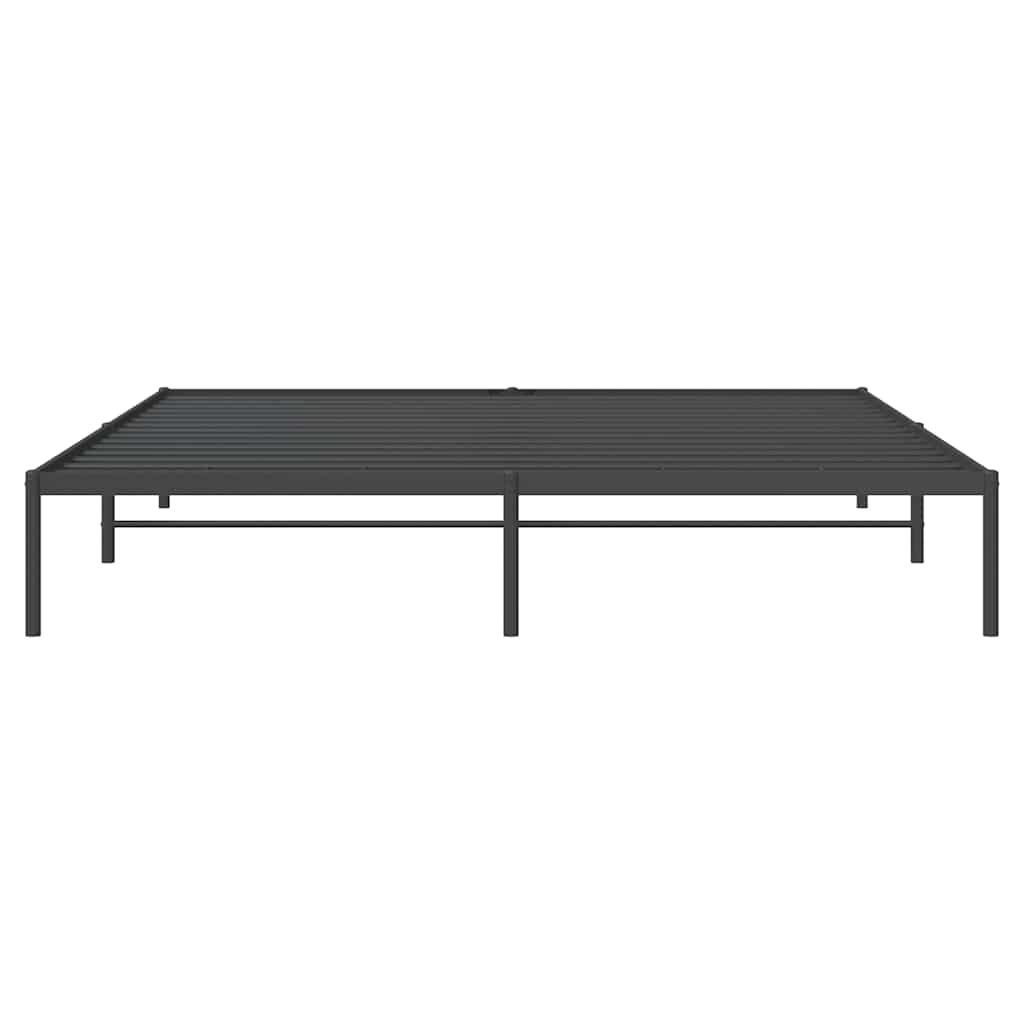 8720845720926_g_en_hd_3 vidaXL Metal Bed Frame without Mattress Black 183x203 cm King - Image 5