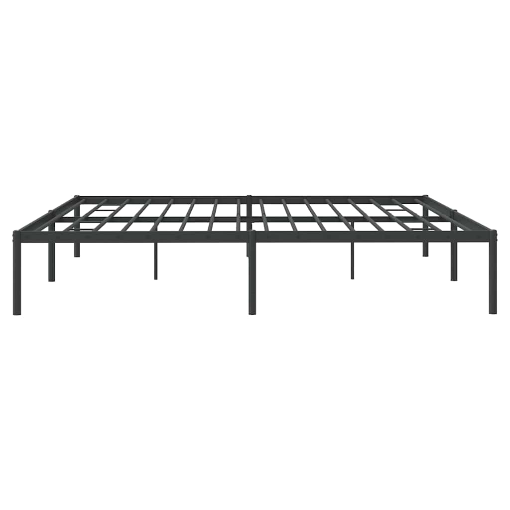 8720845720926_g_en_hd_4 vidaXL Metal Bed Frame without Mattress Black 183x203 cm King - Image 6