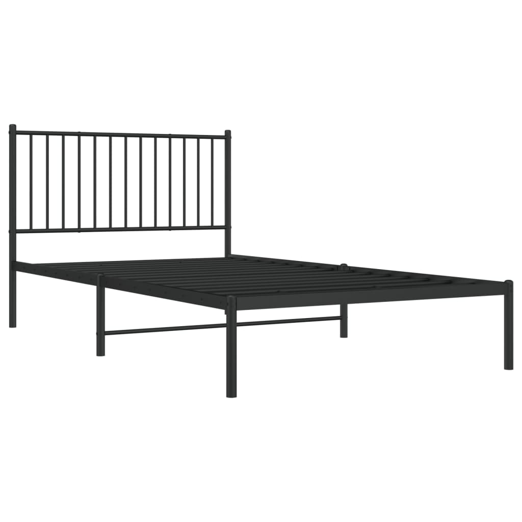 8720845721022_g_en_hd_1 vidaXL Metal Bed Frame without Mattress with Headboard Black 107x203 cm King Single - Image 3