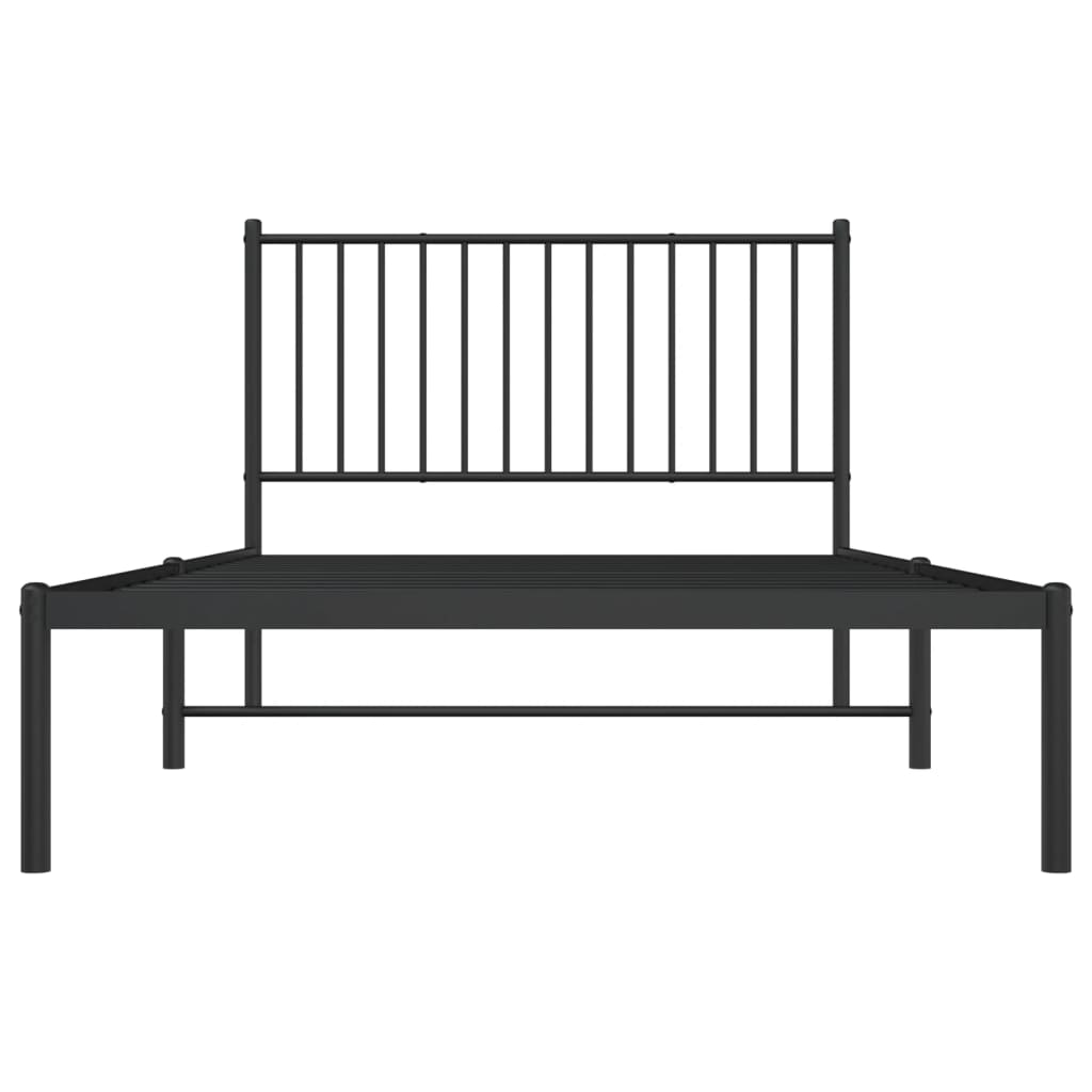 8720845721022_g_en_hd_3 vidaXL Metal Bed Frame without Mattress with Headboard Black 107x203 cm King Single - Image 5