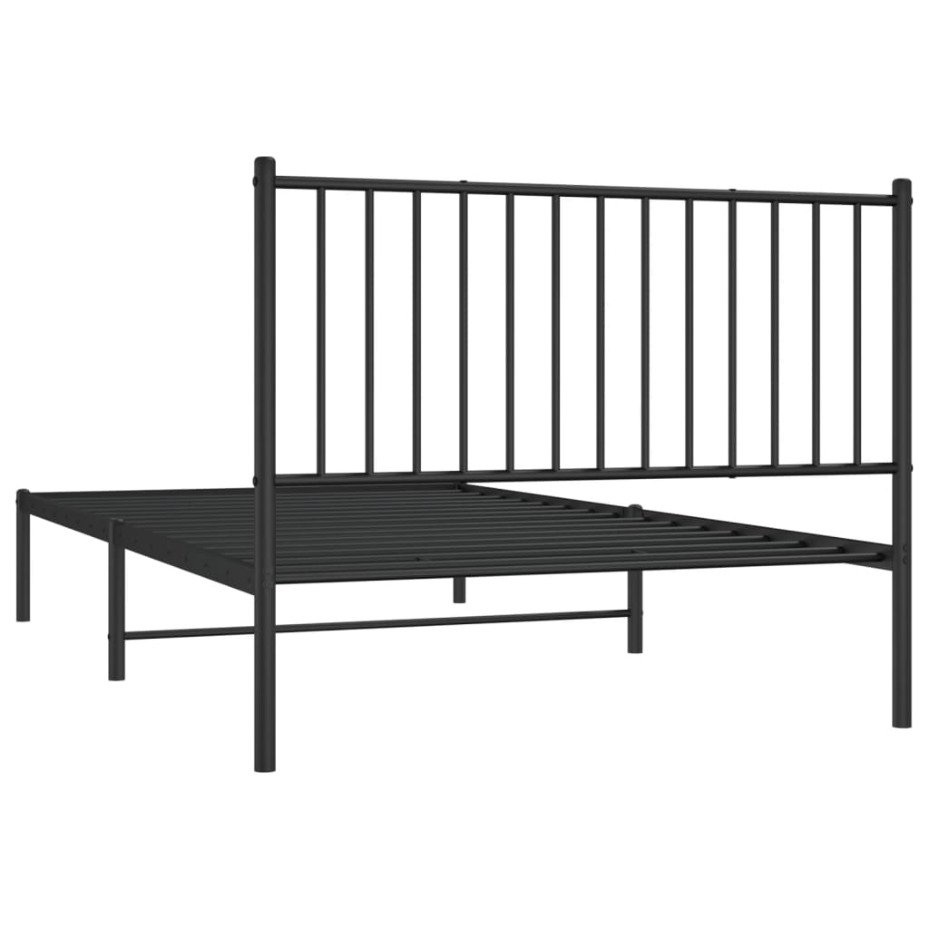 8720845721022_g_en_hd_5 vidaXL Metal Bed Frame without Mattress with Headboard Black 107x203 cm King Single - Image 7