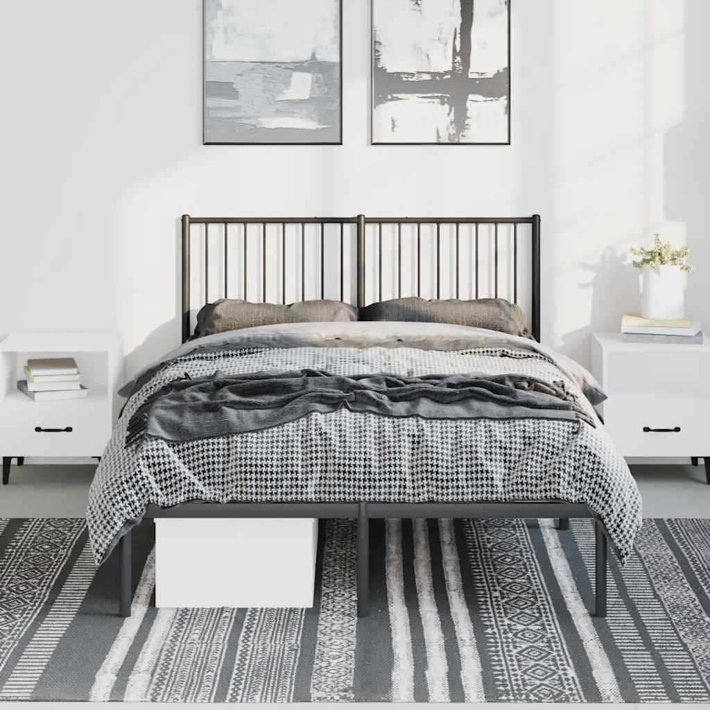 8720845721053_g_en_hd_2 vidaXL Metal Bed Frame without Mattress with Headboard Black 135x190 cm - Image 4