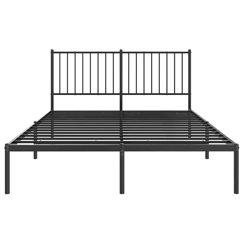8720845721053_g_en_hd_4 vidaXL Metal Bed Frame without Mattress with Headboard Black 135x190 cm - Image 6