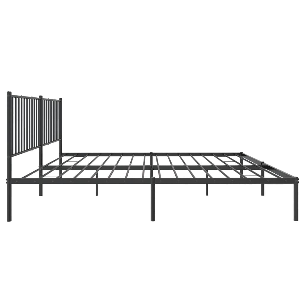 8720845721107_g_en_hd_4 vidaXL Metal Bed Frame without Mattress with Headboard Black 183x203 cm King - Image 6