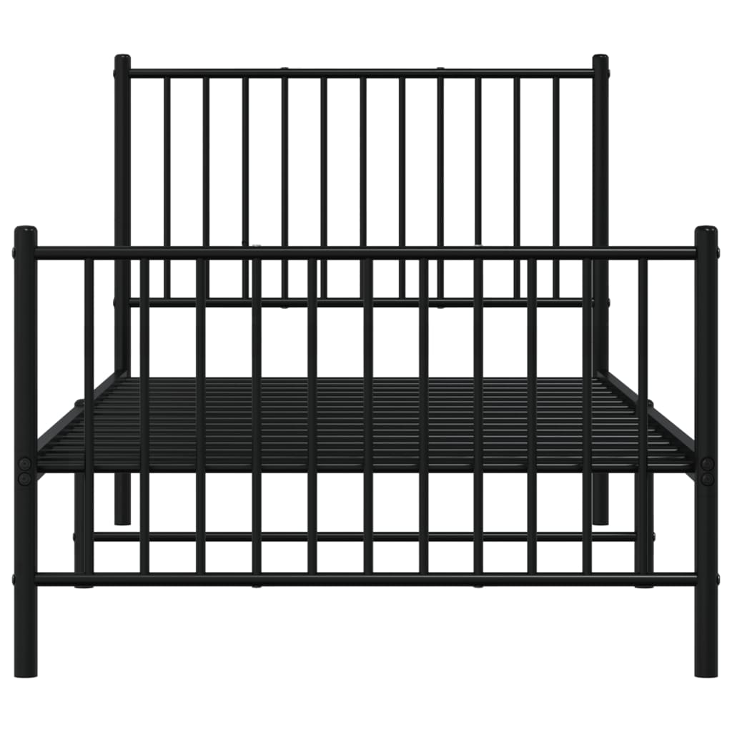 8720845721169_g_en_hd_3 vidaXL Metal Bed Frame without Mattress with Footboard Black 90x190 cm - Image 5