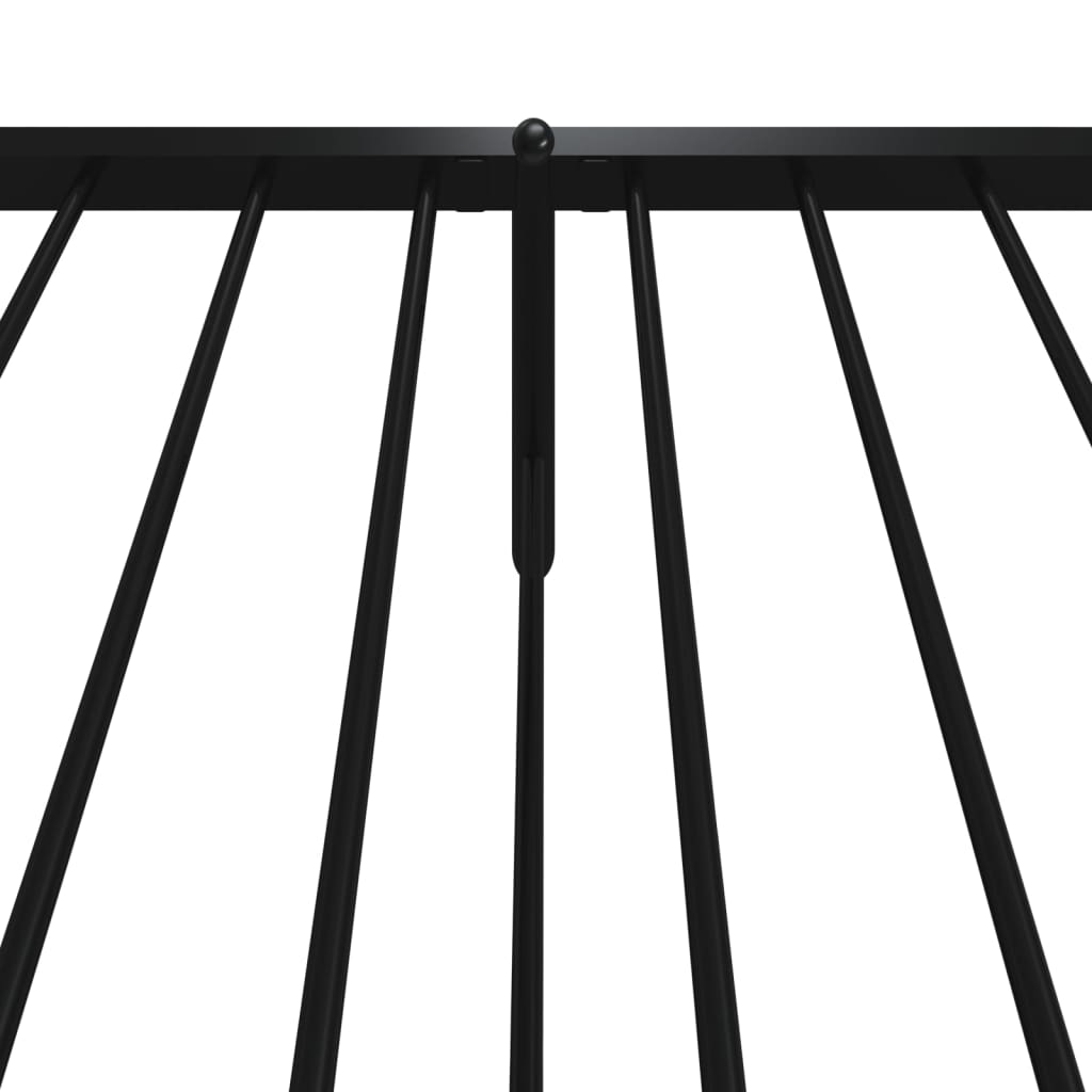 8720845721206_g_en_hd_6 vidaXL Metal Bed Frame without Mattress with Footboard Black 107x203 cm King Single - Image 8