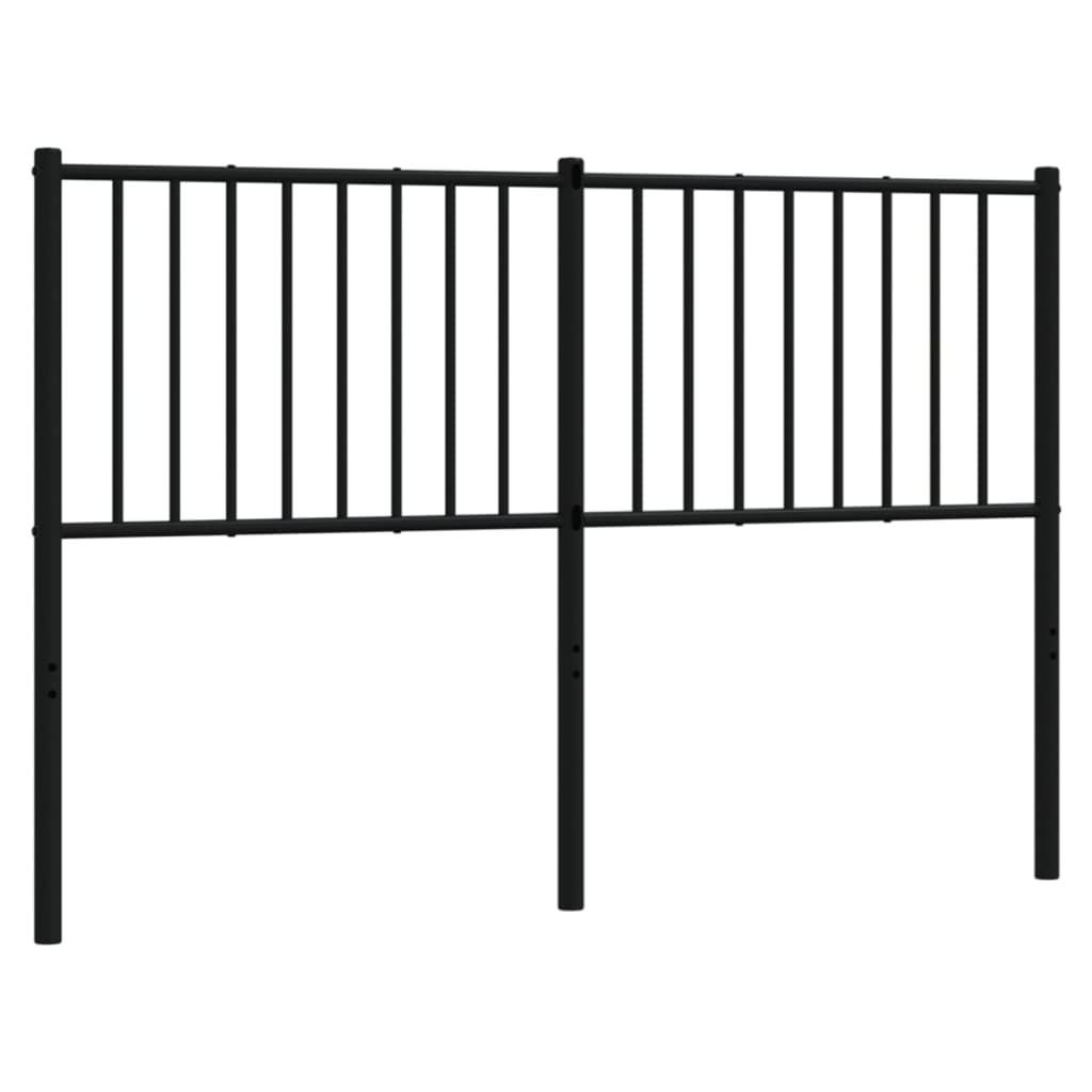 8720845721381_a_en_hd_1 vidaXL Metal Headboard Black 137 cm Double - Image 2