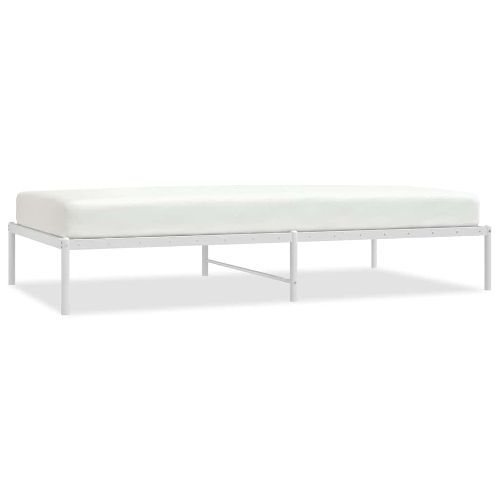 8720845721510_a_en_hd_1 vidaXL Metal Bed Frame without Mattress White 107x203 cm King Single - Image 2