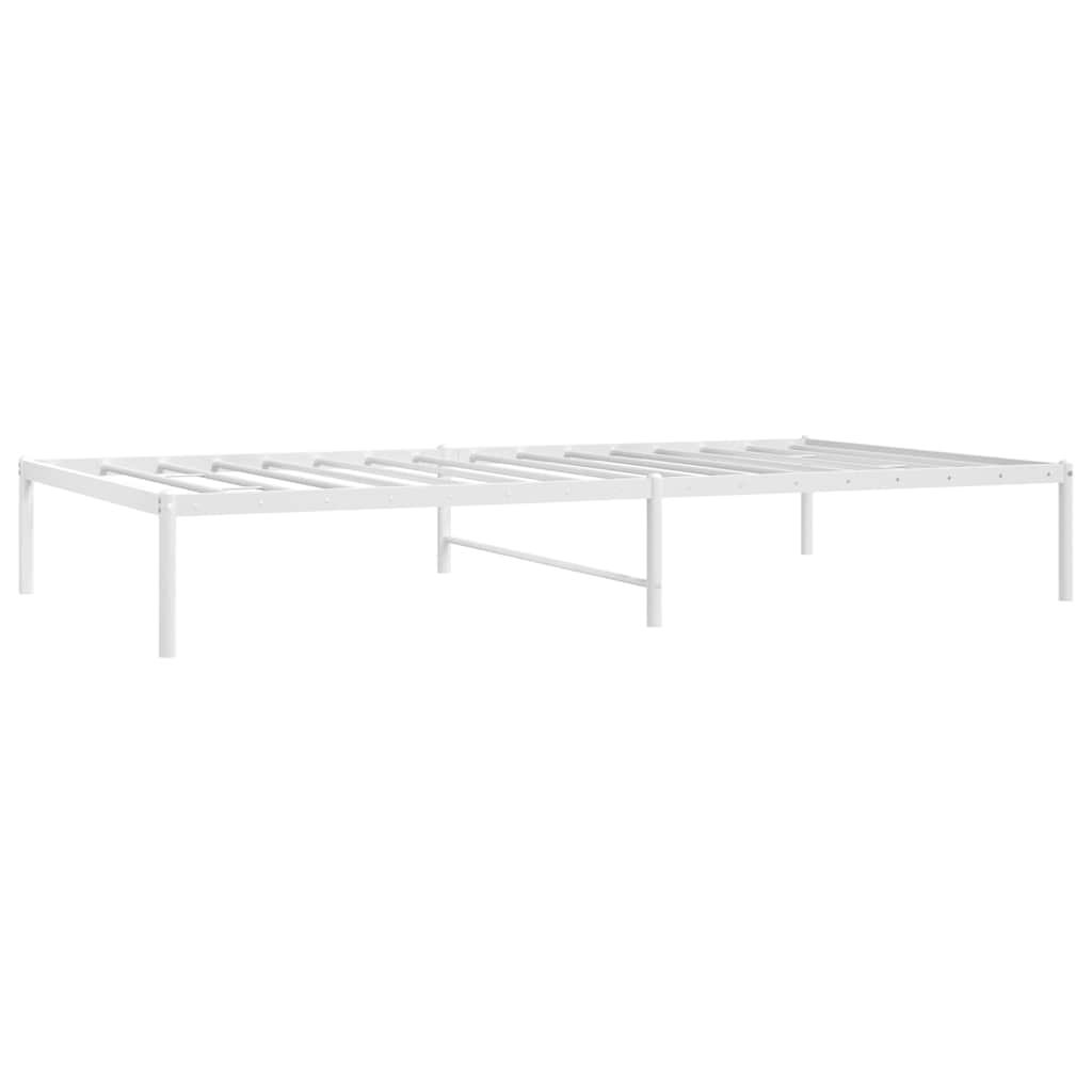 8720845721510_g_en_hd_1 vidaXL Metal Bed Frame without Mattress White 107x203 cm King Single - Image 3