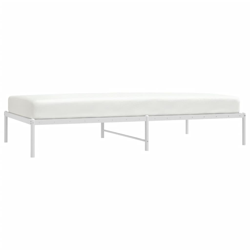 8720845721510_g_en_hd_2 vidaXL Metal Bed Frame without Mattress White 107x203 cm King Single - Image 4