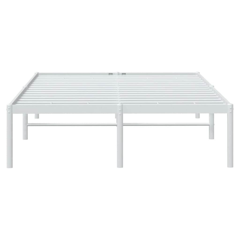 8720845721541_g_en_hd_4 vidaXL Metal Bed Frame without Mattress White 135x190 cm - Image 6