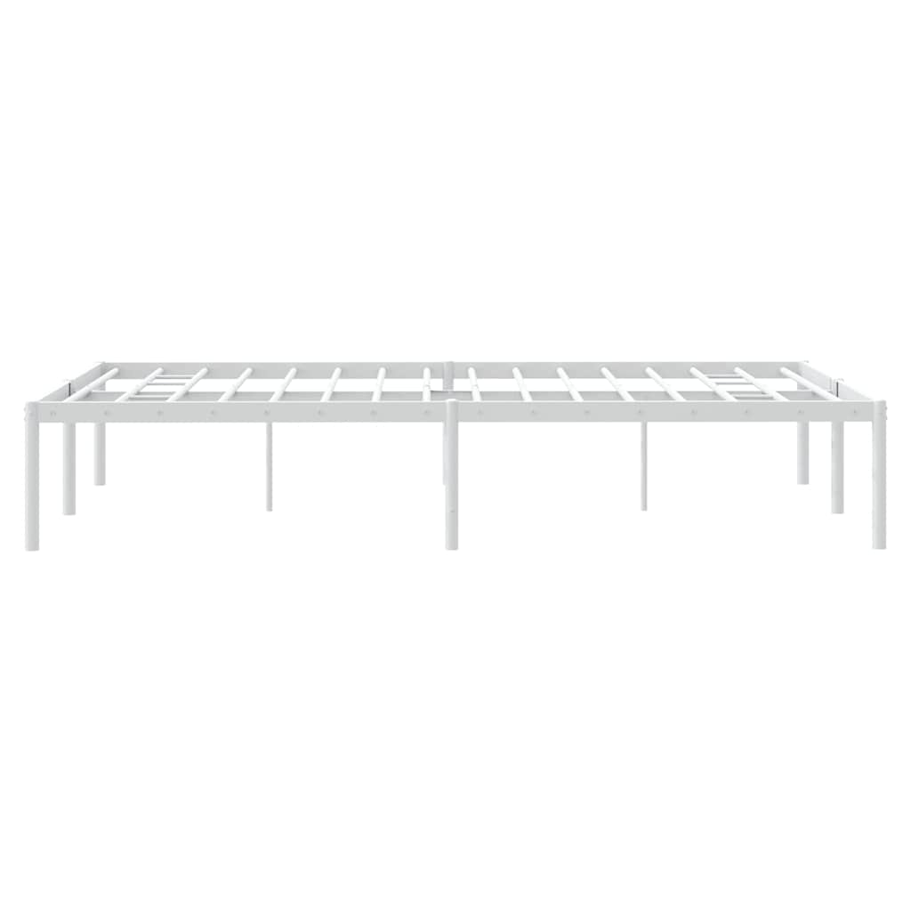 8720845721541_g_en_hd_5 vidaXL Metal Bed Frame without Mattress White 135x190 cm - Image 7
