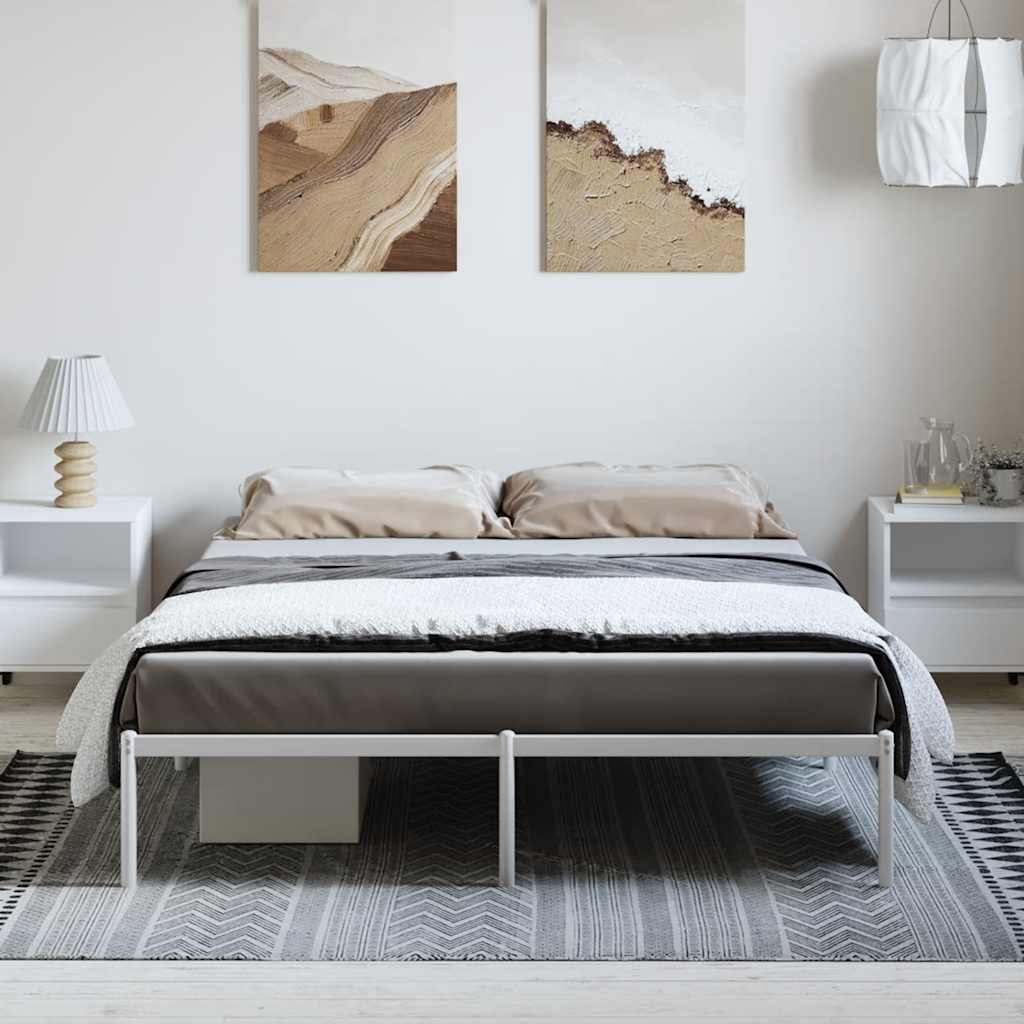 8720845721572_g_en_hd_2 vidaXL Metal Bed Frame without Mattress White 150x200 cm - Image 4