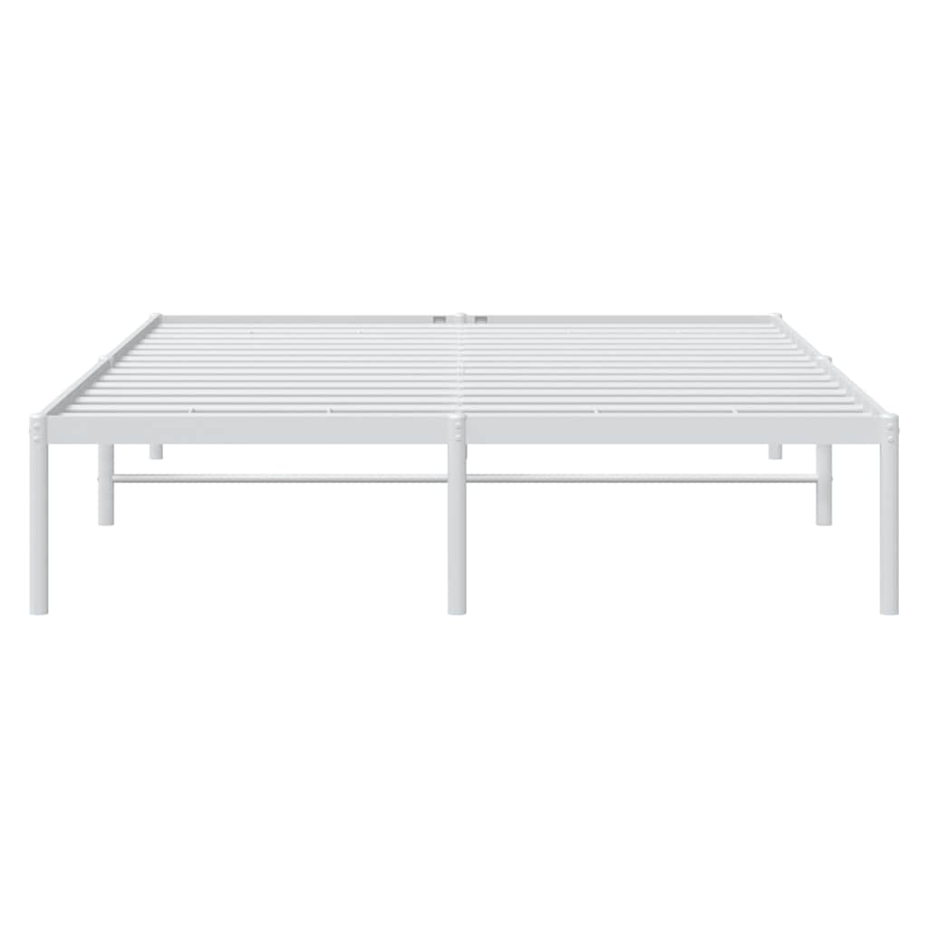 8720845721572_g_en_hd_4 vidaXL Metal Bed Frame without Mattress White 150x200 cm - Image 6