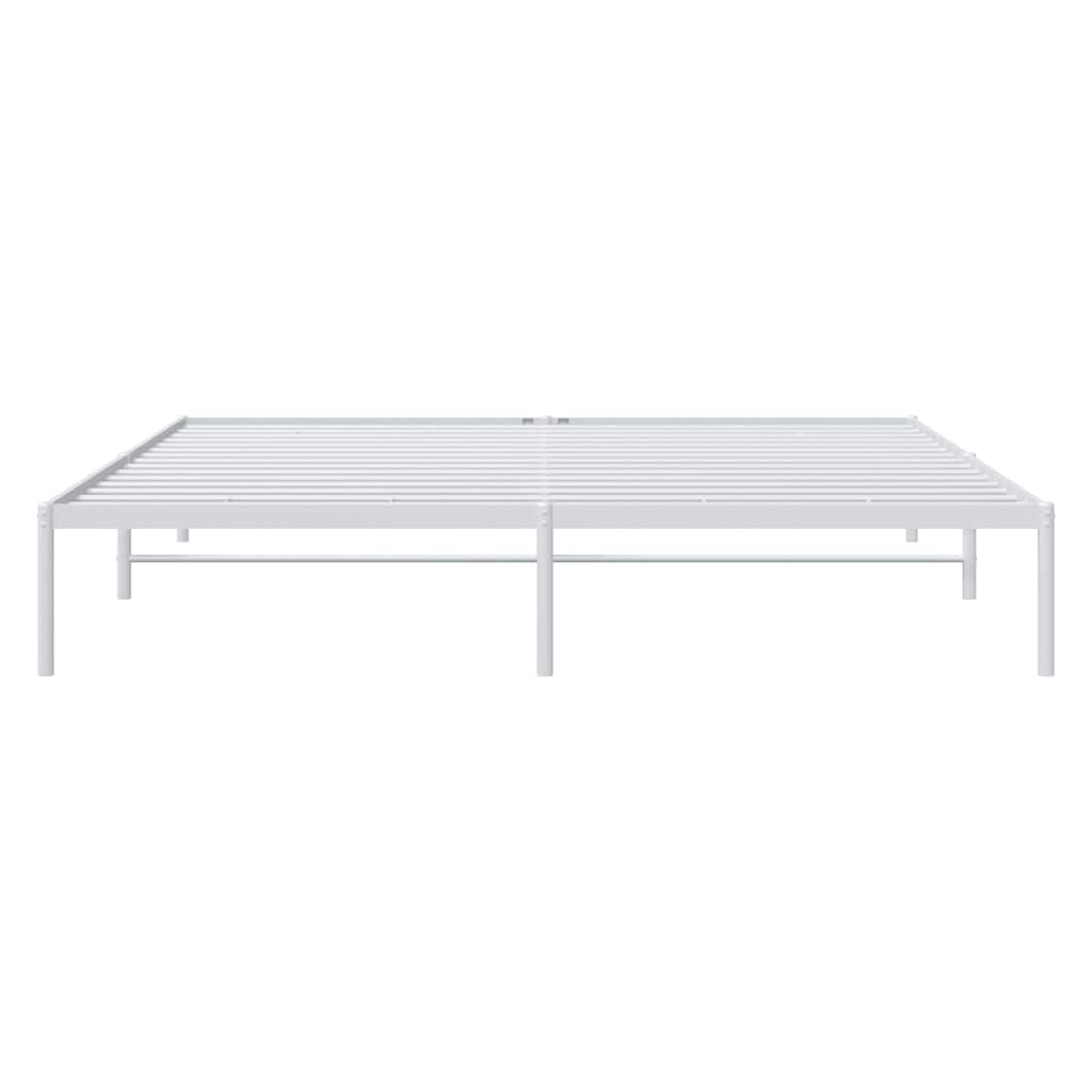 8720845721596_g_en_hd_3 vidaXL Metal Bed Frame without Mattress White 183x203 cm King - Image 5
