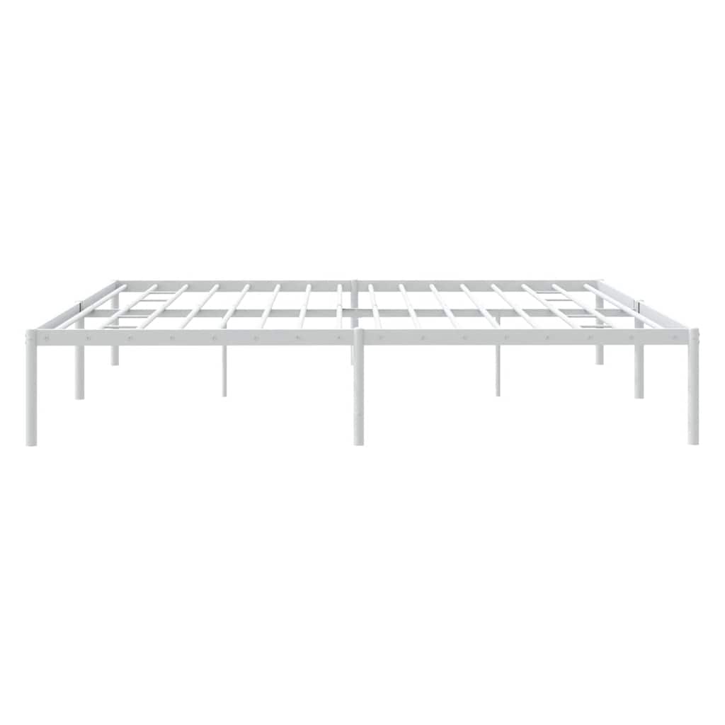 8720845721596_g_en_hd_4 vidaXL Metal Bed Frame without Mattress White 183x203 cm King - Image 6