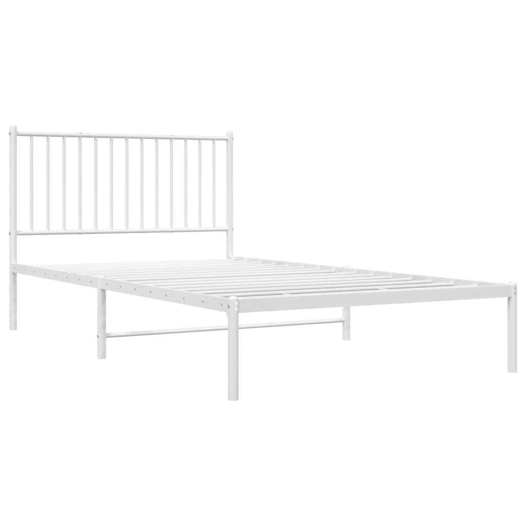 8720845721695_g_en_hd_1 vidaXL Metal Bed Frame without Mattress with Headboard White 107x203 cm King Single - Image 3
