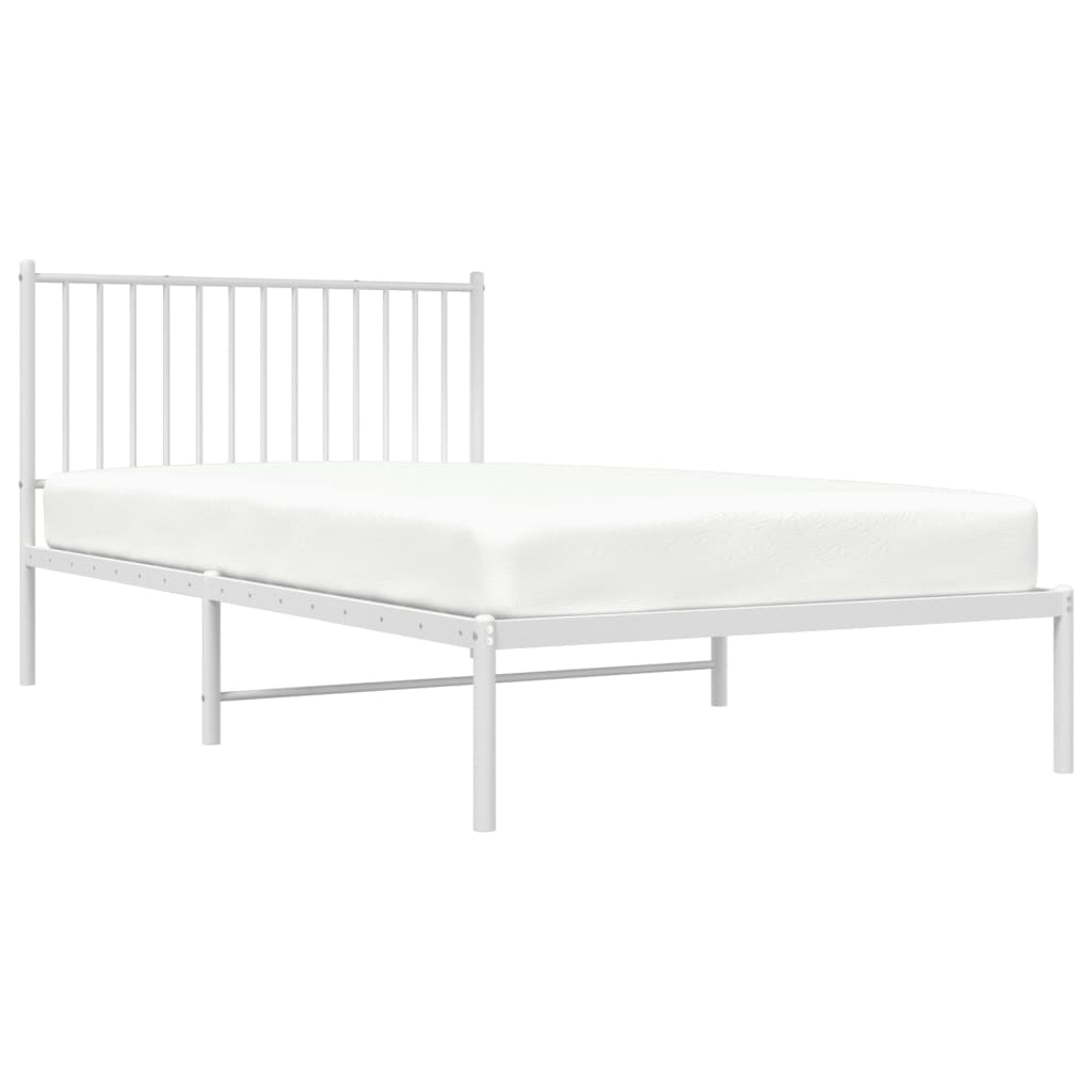 8720845721695_g_en_hd_2 vidaXL Metal Bed Frame without Mattress with Headboard White 107x203 cm King Single - Image 4
