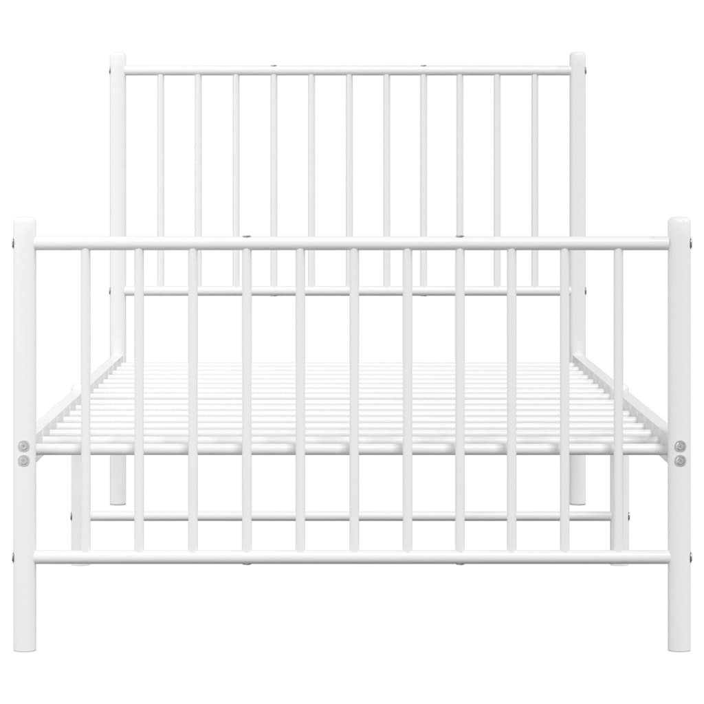8720845721831_g_en_hd_3 vidaXL Metal Bed Frame without Mattress with Footboard White 90x190 cm - Image 5