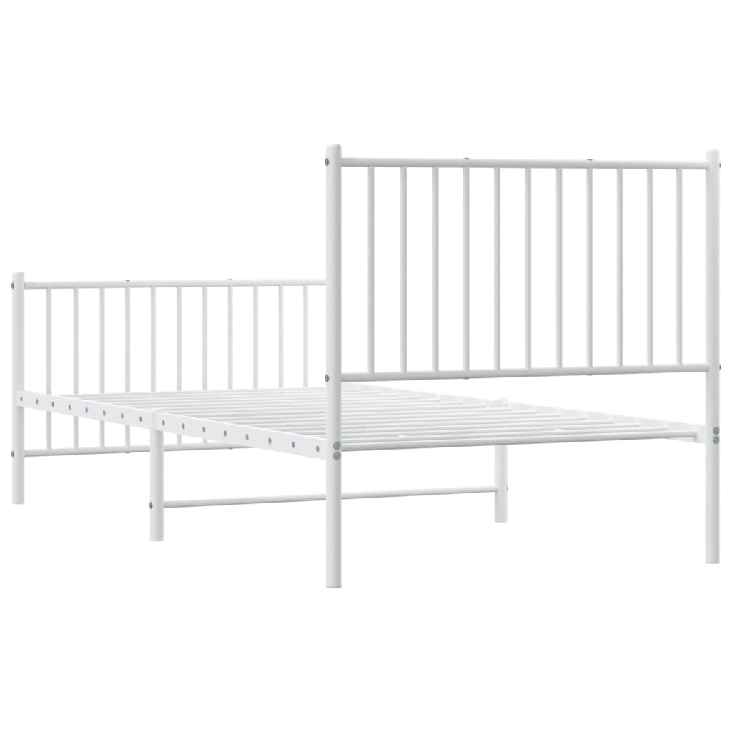 8720845721831_g_en_hd_5 vidaXL Metal Bed Frame without Mattress with Footboard White 90x190 cm - Image 7