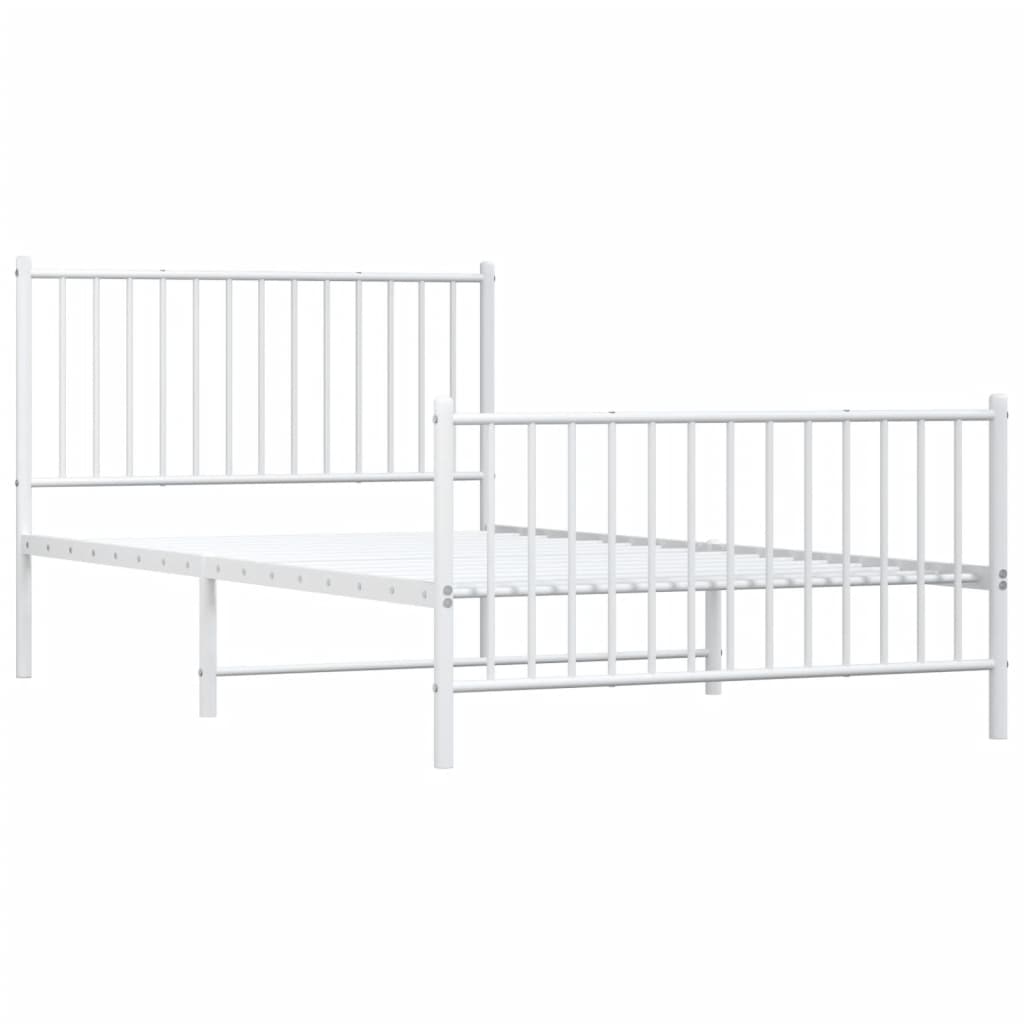 8720845721879_g_en_hd_1 vidaXL Metal Bed Frame without Mattress with Footboard White 107x203 cm King Single - Image 3