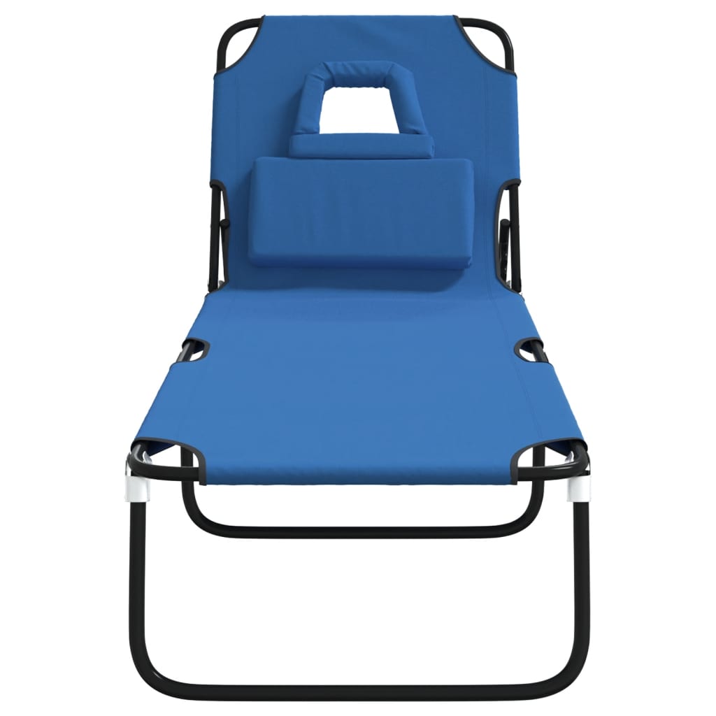 8720845722371_g_en_hd_1 vidaXL Folding Sun Lounger Blue Oxford Fabric and Powder-coated Steel - Image 3