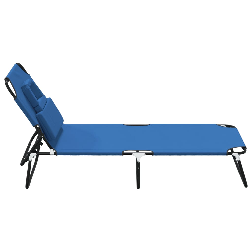 8720845722371_g_en_hd_2 vidaXL Folding Sun Lounger Blue Oxford Fabric and Powder-coated Steel - Image 4