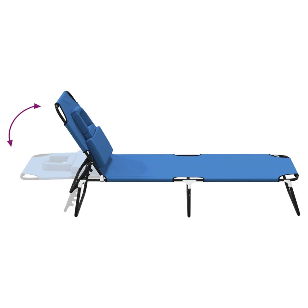 8720845722371_g_en_hd_4 vidaXL Folding Sun Lounger Blue Oxford Fabric and Powder-coated Steel - Image 6