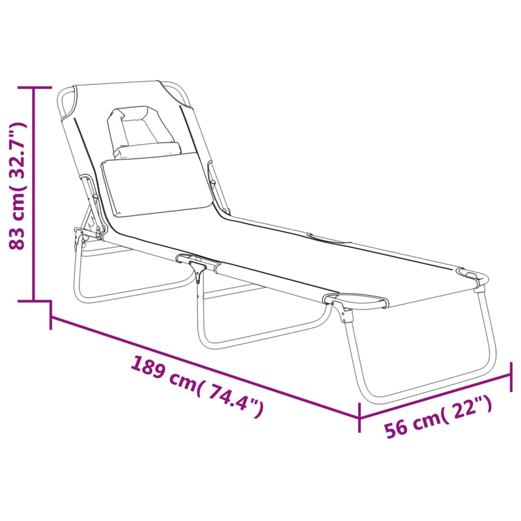 8720845722371_g_en_hd_9 vidaXL Folding Sun Lounger Blue Oxford Fabric and Powder-coated Steel - Image 11
