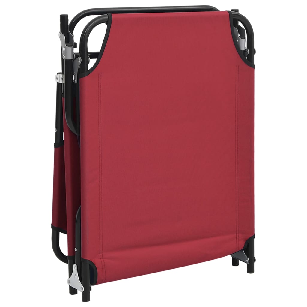 8720845722395_g_en_hd_5 vidaXL Folding Sun Lounger Red Oxford Fabric and Powder-coated Steel - Image 7
