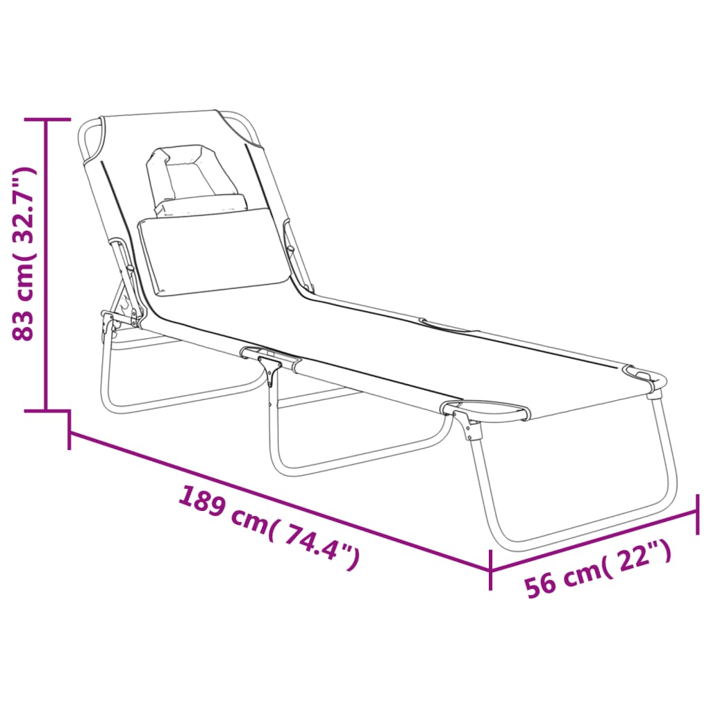8720845722395_g_en_hd_9 vidaXL Folding Sun Lounger Red Oxford Fabric and Powder-coated Steel - Image 11