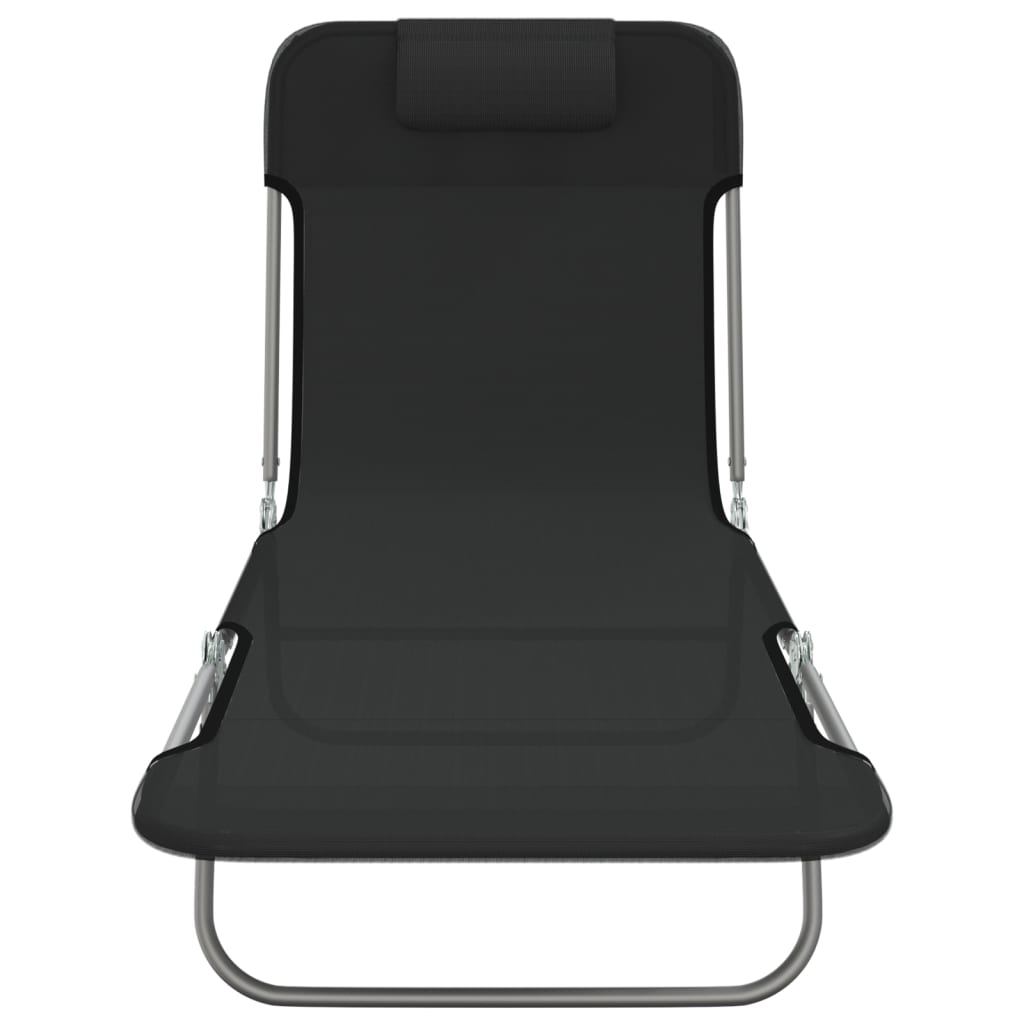 8720845722432_g_en_hd_2 vidaXL Folding Sun Loungers 2 pcs Black Textilene and Steel - Image 4