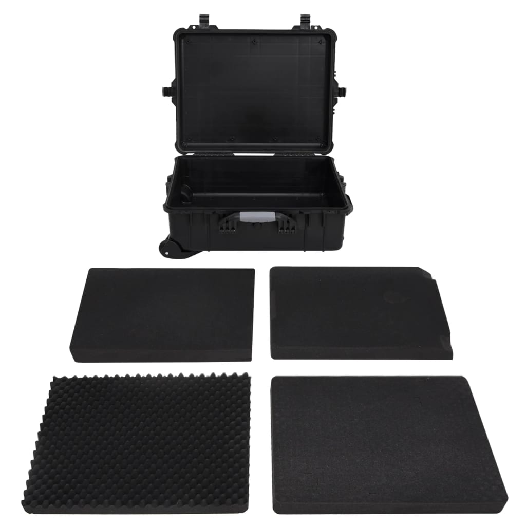 8720845724498_g_en_hd_1 vidaXL Wheeled Flight Case Black 63x50x23 cm PP - Image 2