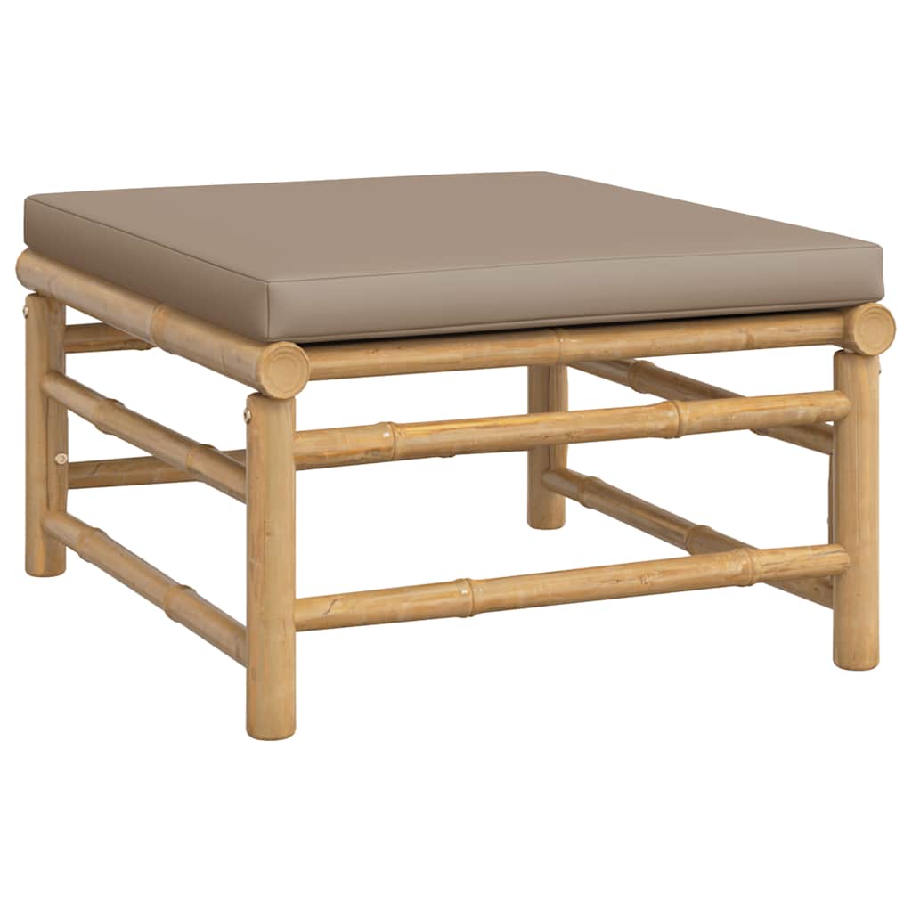 8720845725471_g_en_hd_3 vidaXL 3 Piece Garden Lounge Set with Taupe Cushions Bamboo - Image 5