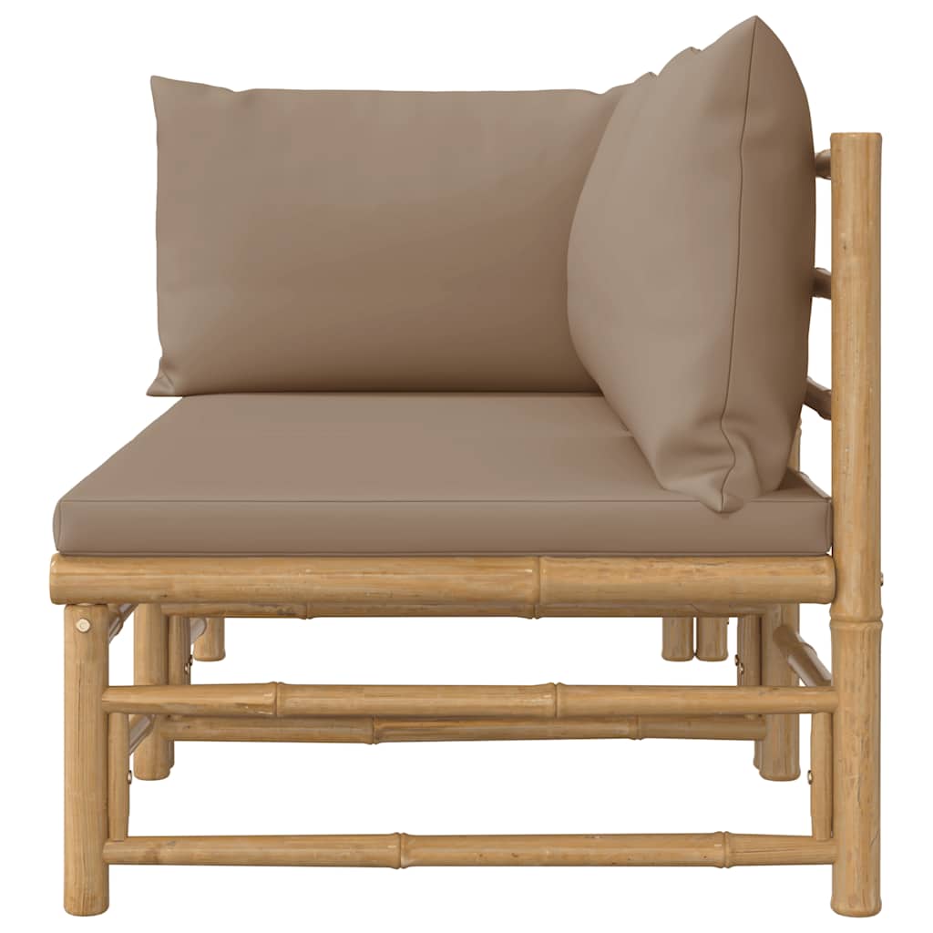 8720845725488_g_en_hd_4 vidaXL 2 Piece Garden Lounge Set with Taupe Cushions Bamboo - Image 6