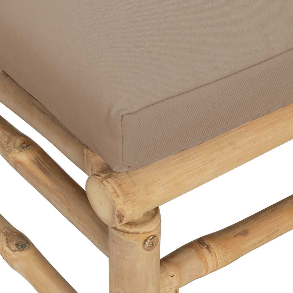 8720845725488_g_en_hd_6 vidaXL 2 Piece Garden Lounge Set with Taupe Cushions Bamboo - Image 8