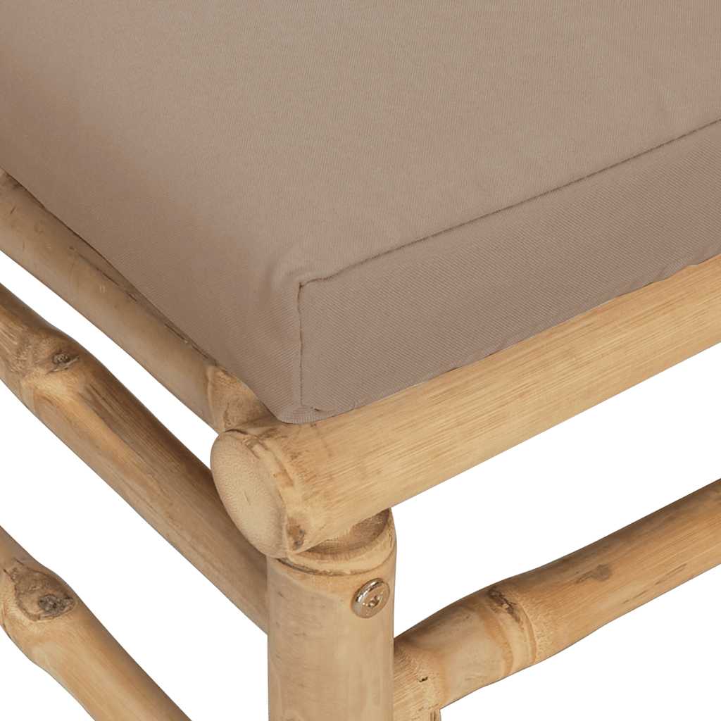 8720845725495_g_en_hd_6 vidaXL 2 Piece Garden Lounge Set with Taupe Cushions Bamboo - Image 8