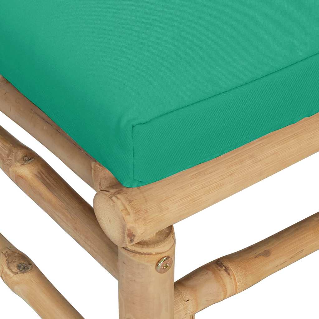 8720845725549_g_en_hd_5 vidaXL 3 Piece Garden Lounge Set with Green Cushions Bamboo - Image 7