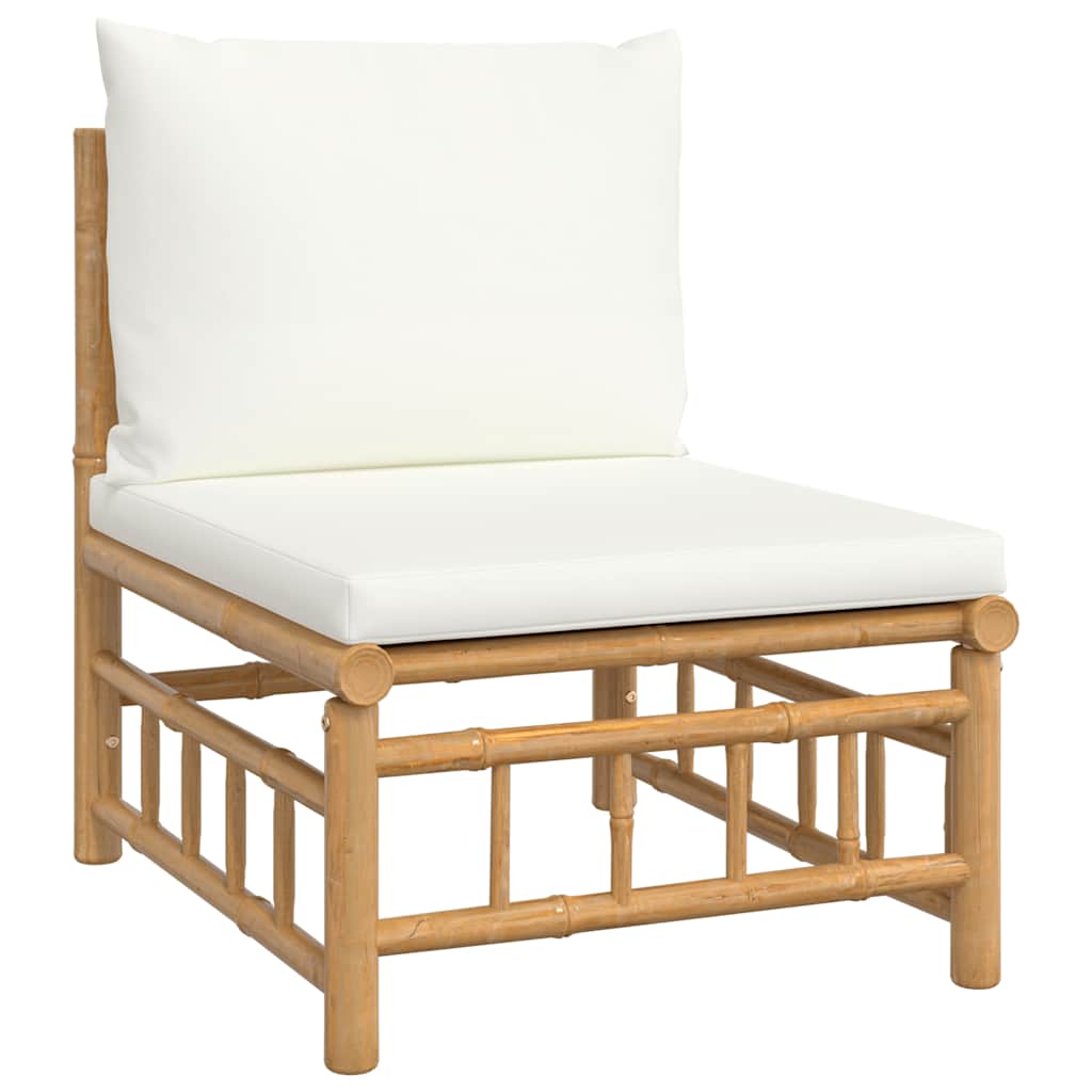 8720845725617_g_en_hd_2 vidaXL 3 Piece Garden Lounge Set with Cream White Cushions Bamboo - Image 4