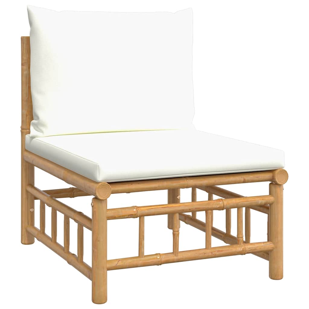 8720845725624_g_en_hd_5 vidaXL 2 Piece Garden Lounge Set with Cream White Cushions Bamboo - Image 7