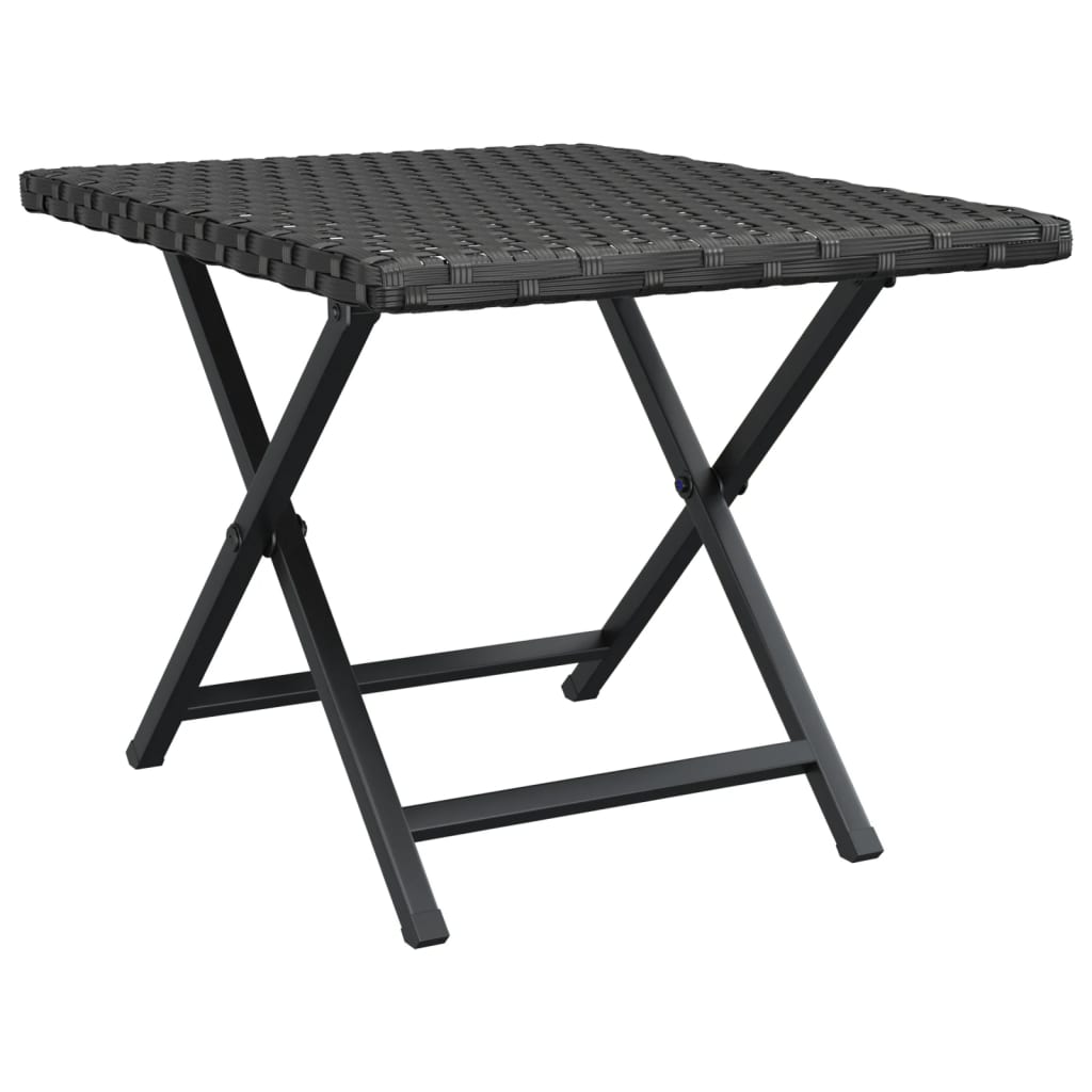 8720845726010_a_en_hd_1 vidaXL Folding Table Black 45x35x32 cm Poly Rattan - Image 2
