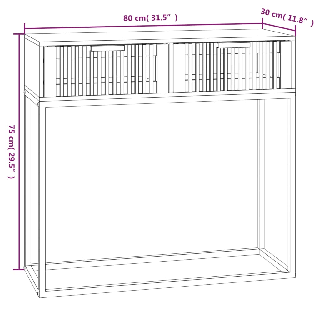 8720845726171_g_en_hd_5 vidaXL Console Table 80x30x75 cm Engineered Wood and Iron - Image 8
