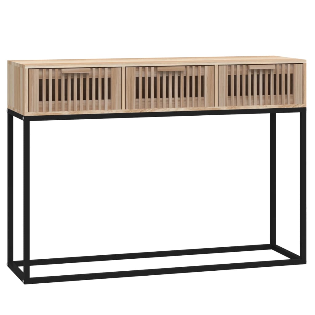 8720845726201_a_en_hd_1 vidaXL Console Table 105x30x75 cm Engineered Wood and Iron - Image 2