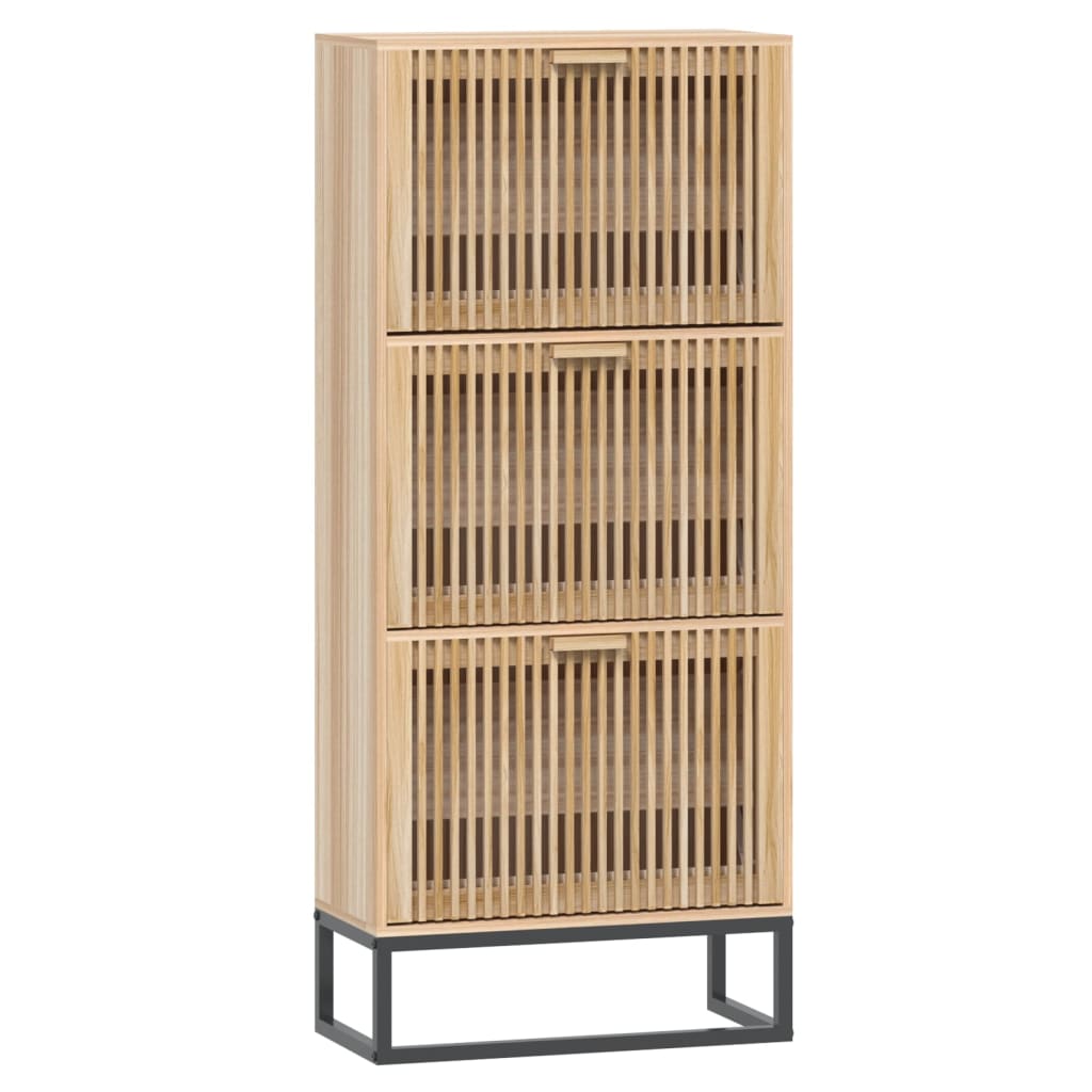 8720845726416_a_en_hd_1 vidaXL Shoe Cabinet 52x25x120 cm Engineered Wood - Image 2