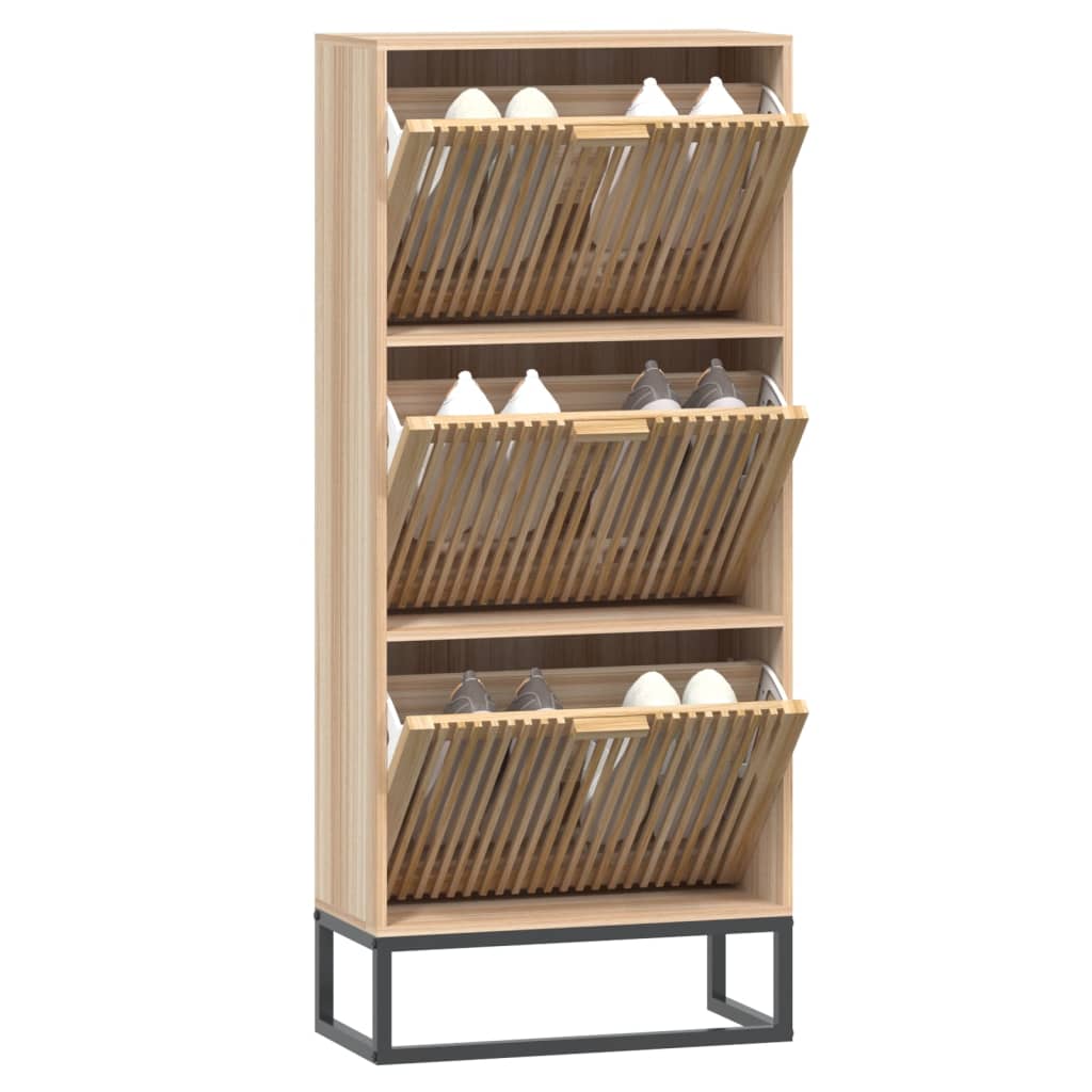 8720845726416_g_en_hd_1 vidaXL Shoe Cabinet 52x25x120 cm Engineered Wood - Image 4