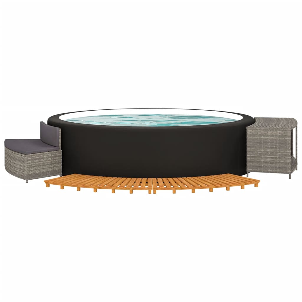 8720845726911_g_en_hd_1 vidaXL Hot Tub Surround Grey Poly Rattan and Solid Wood Acacia - Image 3